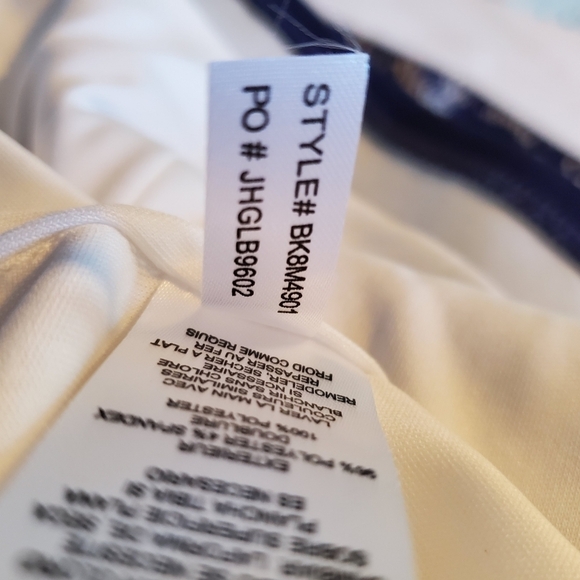 NWOT J Howard Sleevless White Dress with Blue Lace Overlay Sz16 - Picture 7 of 17